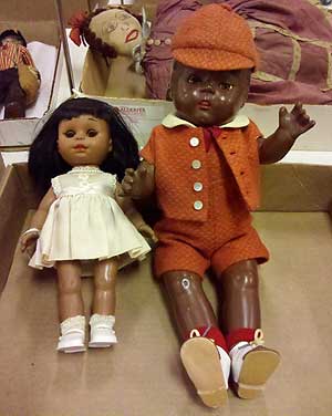 black dolls house family