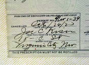 prohibitiion medical prescription for whiskey