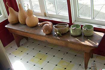 primitive farmhouse bench