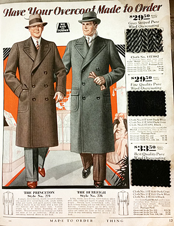 Made-to-order men’s suits in Sears 1929 catalog – Auction Finds