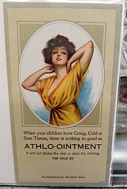 Using scantily clad women to sell ointments – Auction Finds