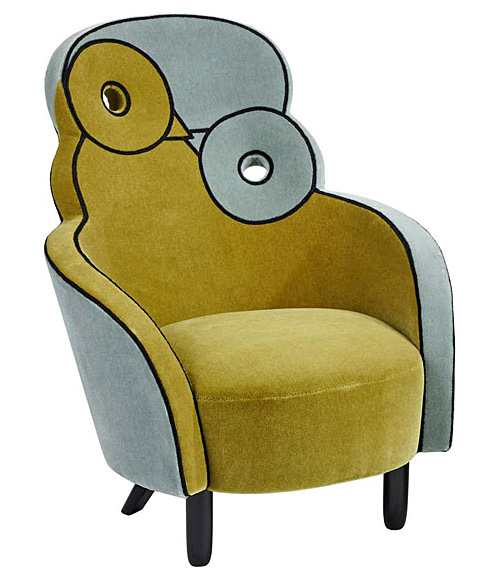 Maxous armchair by Hubert Le Gall. Photo from 1stdibs.com.
