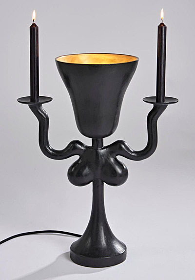 Nefertiti Table Lamp by Hubert Le Gall. Photo from onehundrededition.com. 
