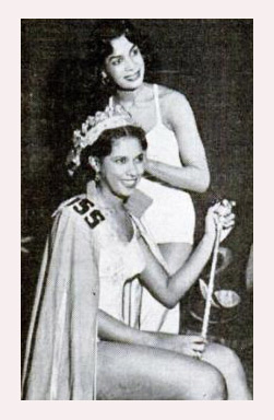 Gladys Crampton as "Miss Sepia Philadelphia," 1951. Photo from Jet magazine. 