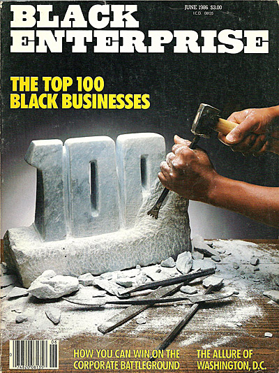 June 1986 cover of Black Enterprise magazine with the hands of artist Otto Neals. Photo provided by the artist. 