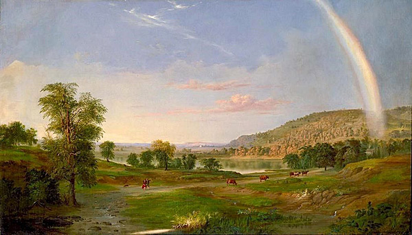 Robert S. Duncanson's “Landscape with Rainbow," 1859. 