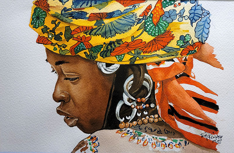 "Fulani Woman," by Tom McKinney. 