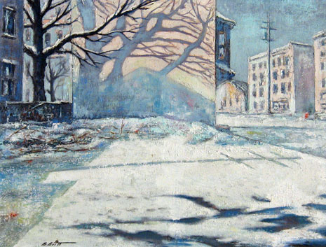 enjamin Britt's "Winter in the City." Photo from freemanauctions.com. 