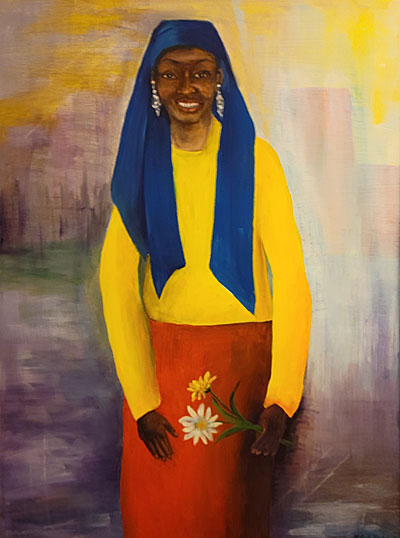 Bessie Ruth Bridges' painting of Muslim girl. 