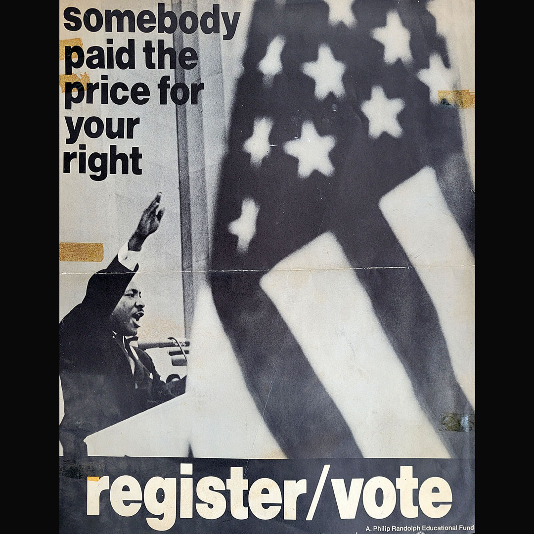 1960s voting rights poster.