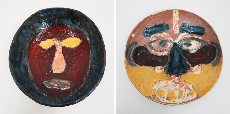 Earthenware plates by Leroy Johnson. Photo from themarksproject.org. 